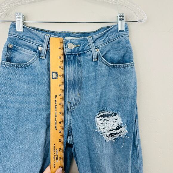 Levi’s Blue Denim Distressed ‘94 Baggy Jeans Women’s Size 25 - Picture 3 of 9